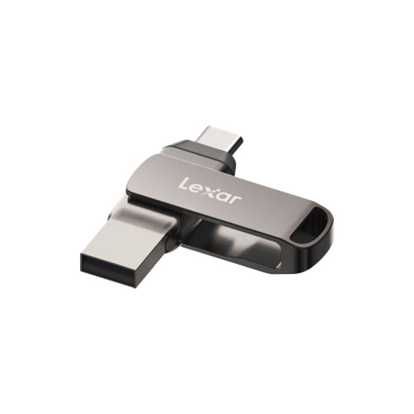 Lexar®_JumpDrive®_Dual_Drive_D400_USB_3.2_Type-C_USB_Drive,_128GB,_Silver