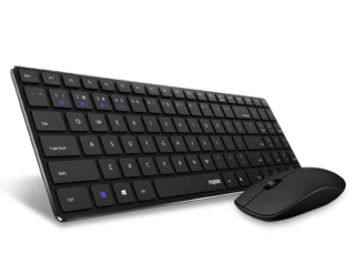 Rapoo_9300m_Multi-Device_Bluetooth_+_2.4Ghz_Wireless_Keyboard_&_Mouse_Combo_Ultra_Slim_Design,_Spill-Resistant,_Anodized_Aluminum_Body